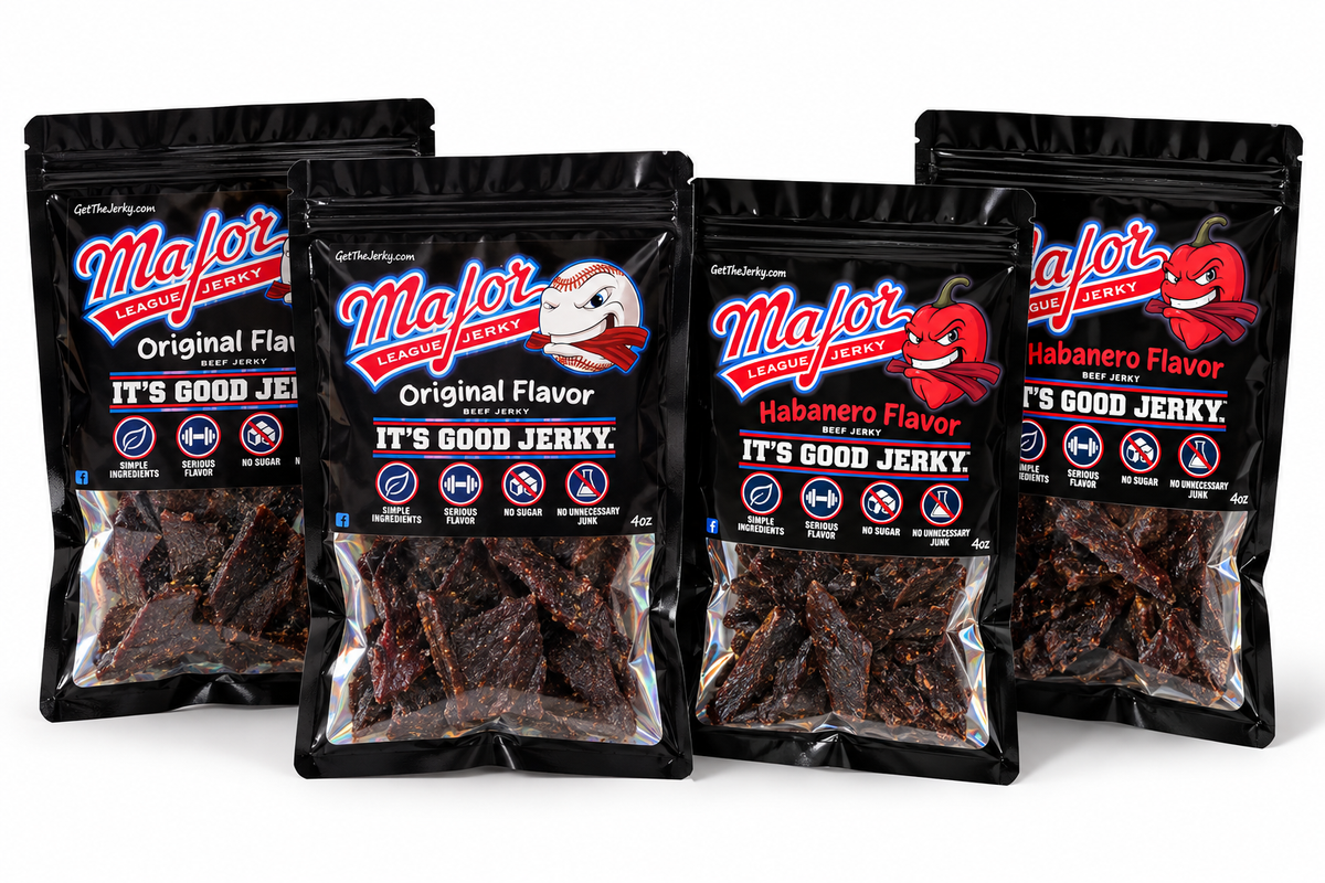 4x Pack Mixed Flavor - Monthly jerky bundle (2x Original & 2x Habanero)